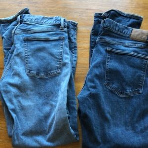 2 pairs of Mens GAP Jeans. Size 34x32